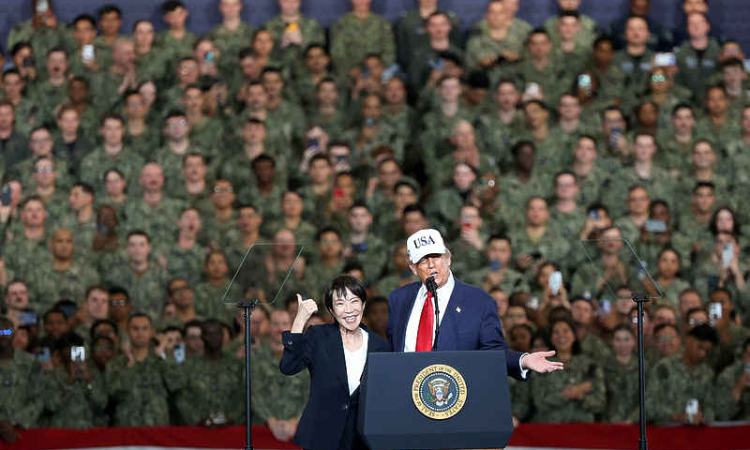 Trump heaps praise on Japan's first  female leader, signs rare earths deal